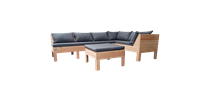 Wood4you Loungeset 8- Douglas - incl kussens - 200/230 cm