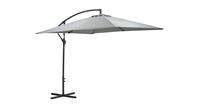 Garden Impressions Corfu parasol 250x250 - donker grijs - licht grijs