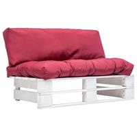 vidaXL Garten-Palettensofa mit  Rot