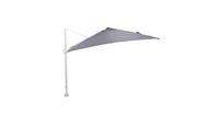 Garden Impressions Hawaii Zweefparasol 300x300 cm mat white-licht grijs