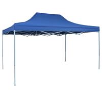 VidaXL Partytent inklapbaar 3x4 m staal blauw