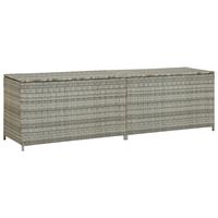 VidaXL Tuinbox 200x50x60 cm poly rattan grijs