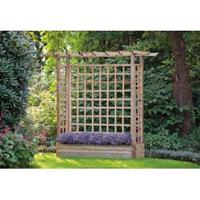 express Houten rozenboog met bloembak 245 x 193 cm