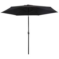 Vidaxl Parasol Met Metalen Paal 300 Cm Zwart