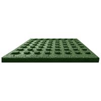 vidaXL Valtegels 6 st 50x50x3 cm rubber groen