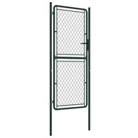 vidaXL Poort 100x200 cm staal groen