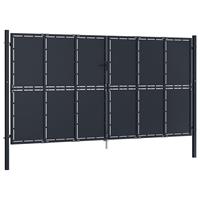 vidaXL Poort 400x200 cm staal antraciet