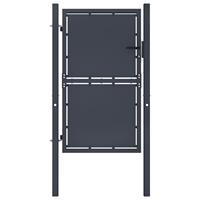 vidaXL Poort 100x125 cm staal antraciet