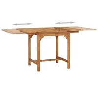 VidaXL Tuintafel verlengbaar (110-160)x80x75 cm massief teakhout