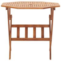 vidaXL Klappbarer Gartentisch 90 x 75 cm Massivholz Akazie Braun