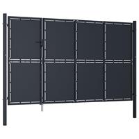 vidaXL Poort 350x200 cm staal antraciet