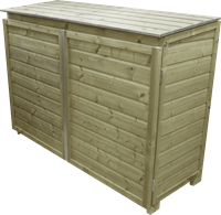 Lutrabox kast 3 afvalcontainers 2x240l+ 1x140l