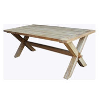 vanderleeden Tuintafel Cross Teak 200x100