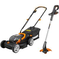 Worx grasmaaier en grastrimmer WG927E Twin Pack20V