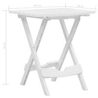 VidaXL Tuintafel inklapbaar 45,5x38,5x50 cm wit