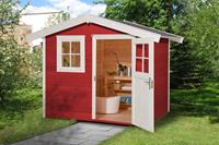 Weka Gartenhaus 123  Größe:Größe 5 Farbe:schwedenrot
