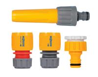 Hozelock Starter-set slangkoppelingen | PVC | 1/ 2 inch 12,5+15 mm | 1 stuk - 2355P6025 2355P6025