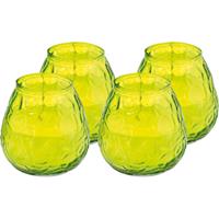 Trend Candles 12x Lichtgroene windlichten kaarsen 48 branduren Groen