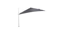 Garden Impressions Zweefparasol Hawaii 300x300 - wit - zwart