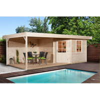 Weka tuinhuis Design 213B+ GR.2 naturel 8,68m²