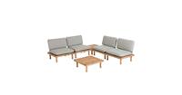 Kave Home Set Viridis 4 fauteuils en 2 tafels