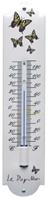 Topemaille Emaille thermometer Vlinder