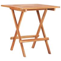 vidaXL 3-tlg. Bistro-Set Klappbar Teak Massivholz Braun