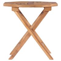 vidaXL Klappbarer Gartentisch 45x45x45 cm Teak Massivholz Braun