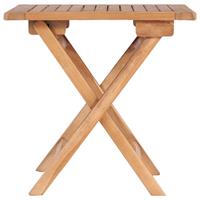 vidaXL Klappbarer Gartentisch 45x45x45 cm Teak Massivholz Braun