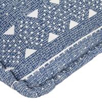 VidaXL Zitzak stof patchwork indigo