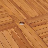 vidaXL Tuintafel 120x120x75 cm massief teakhout