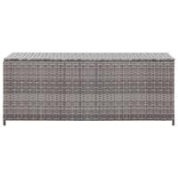 vidaXL Tuinbox 120x50x60 cm poly rattan grijs
