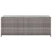 vidaXL Tuinbox 120x50x60 cm poly rattan grijs