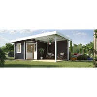 Weka tuinhuis Design 213B+ GR.1 antraciet 8,71m²