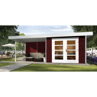 Weka tuinhuis Design 126B+ GR.2 rood 12,47m²