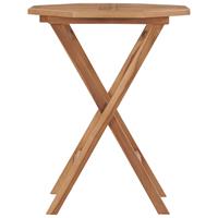 vidaXL Klappbarer Gartentisch 60×60×75 cm Teak Massivholz Braun