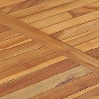 vidaXL Garten-Esstisch 120x65x80 cm Massivholz Teak Braun
