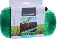 gardeningnaturally Bewässerungs-PVC-Schlauch mit mikroperforiertem Stecker 7500x25mm grüne Farbe