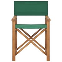 vidaXL Regiestuhl Massivholz Teak  Grün