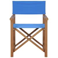 vidaXL Regiestuhl Massivholz Teak  Blau