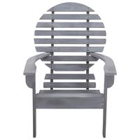 vidaXL Stoel Adirondack massief acaciahout grijs