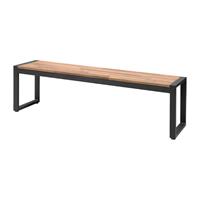 Bolero stalen en acaciahouten industriële banken 160cm - 2