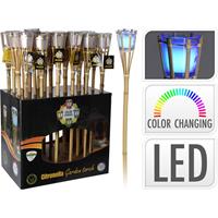 Tuinfakkel bamboe LED citronella