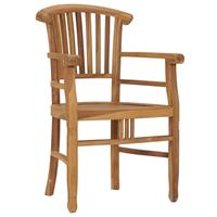 vidaXL Tuinstoelen 2 st massief teakhout