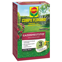 Compo gazonmeststof Floranid plus onkruidbestrijder 50m² 1,5kg