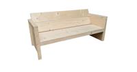 Wood4you Tuinbank vlieland -Doe het zelf' Bouwpakket Vurenhout 180Lx57Hx72D cm - Incl kussen