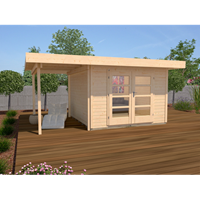 Weka designhuis 126A + GR.1 naturel 442x240cm