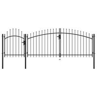 VidaXL Poort 2,25x4 m staal zwart