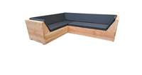 Wood4you Loungeset 6 Douglashout 200x200 cm - incl kussens