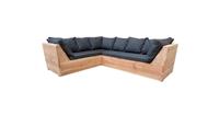 Wood4you Loungeset 6 Douglashout 200x200 cm - incl kussens